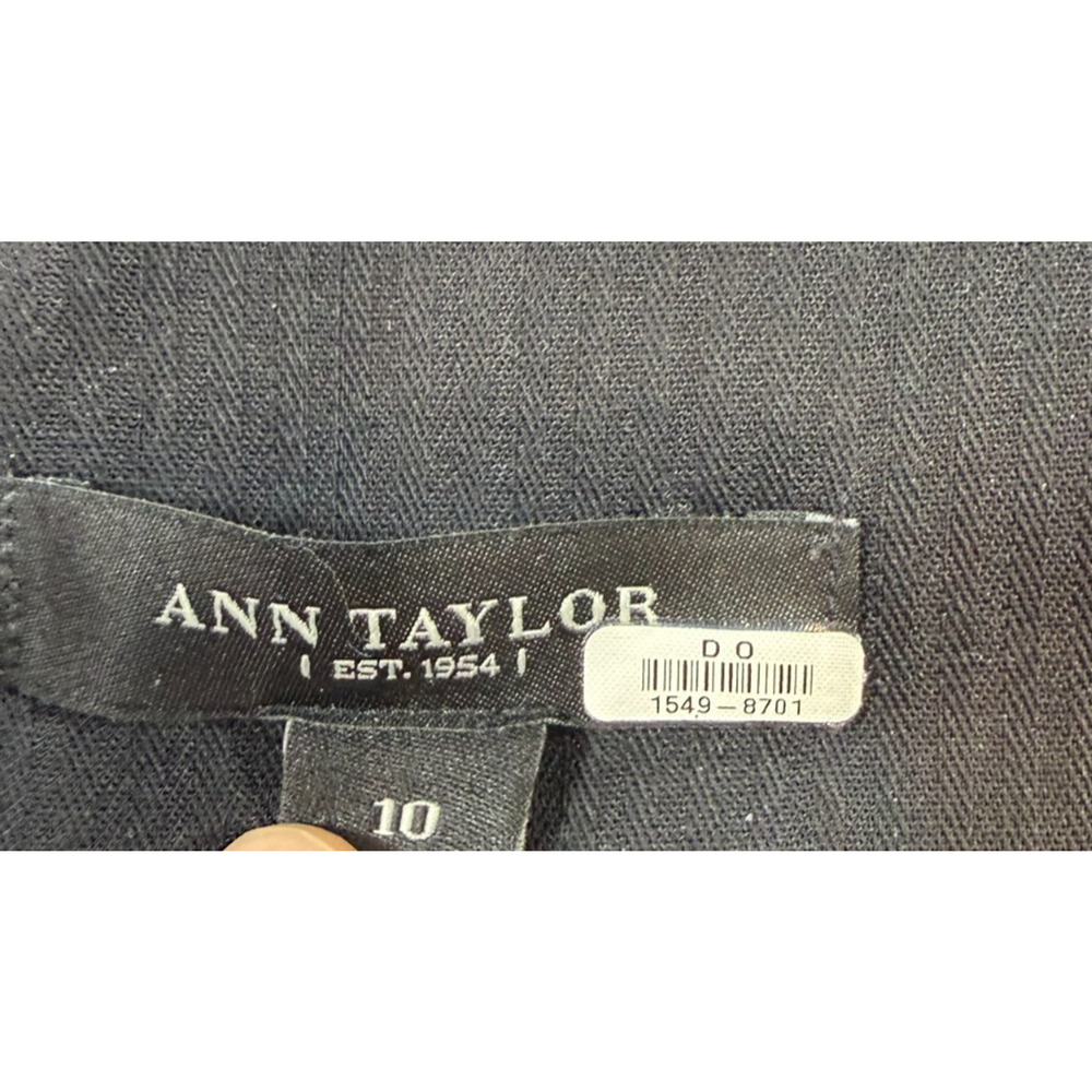 ANN TAYLOR Ladies BLACK WOOL PANTS SZ 10 - Picture 8 of 9